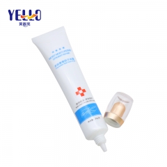 Custom Empty Nozzle Eye Cream Cosmetic Tubes Container With Luxury Acrylic Cap