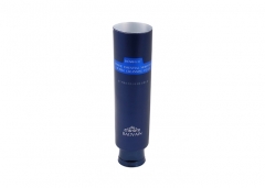 Blue Empty Packaging PE Plastic Face Wash Tube With Flip Top Cap