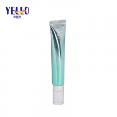 Gradient Blue 15ml 20ml Plastic Aluminum Small Lotion Tube With Clear Nozzle