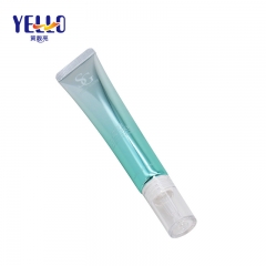 Gradient Blue 15ml 20ml Plastic Aluminum Small Lotion Tube With Clear Nozzle