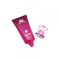 Luxurious 30ml Pink Cosmetic Hand Cream Tube With Curl Acrylic Cap