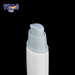 Factory Supply Gloss White Plastic Airless Foundation Lotion Tube