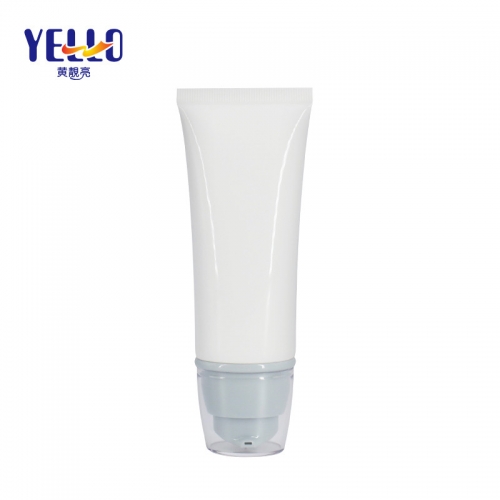Factory Supply Gloss White Plastic Airless Foundation Lotion Tube