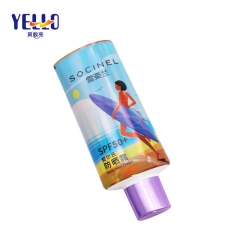 30ml Holographic Oval Cosmetic Cream Tube For Sunscreen