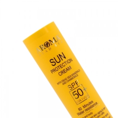 Yellow Color Empty Plastic Sun Screen Squeezing Tubes Packaging