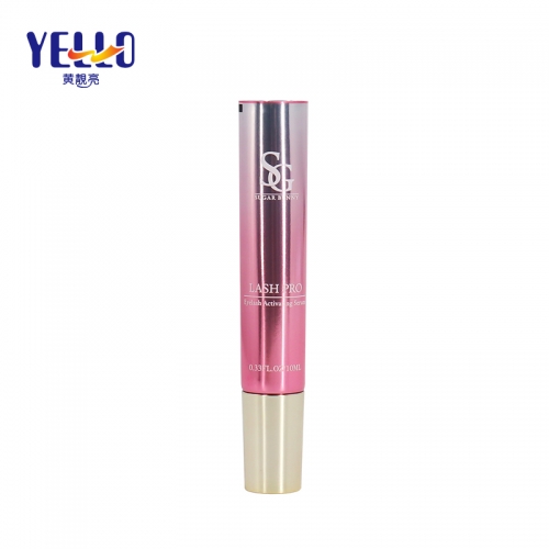 High End Pink Plastic Squeeze Eye Cream Tube With Massage Applicator