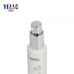 Luxury Plastic Soft Squeeze Eye Cream Tube With Silver Airless Pump