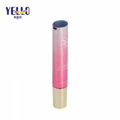 High End Pink Plastic Squeeze Eye Cream Tube With Massage Applicator