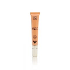 Luxury Orange Empty Plastic Eye Cream Squeeze Tube With Gold Applicator