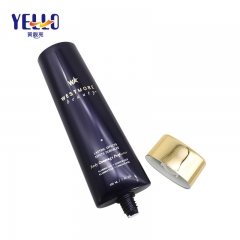 Oval Black Plastic 200ml Cosmetic Lotion Tube For Shampoo