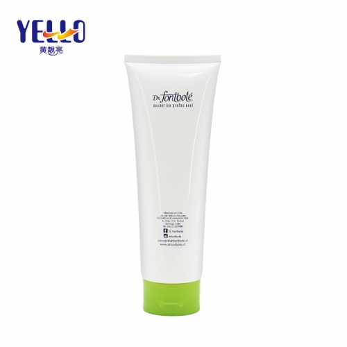 250ml Round White Plastic Cosmetic Cream Tube For Hair Shampoo And Conditioner