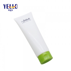 250ml Round White Plastic Cosmetic Cream Tube For Hair Shampoo And Conditioner