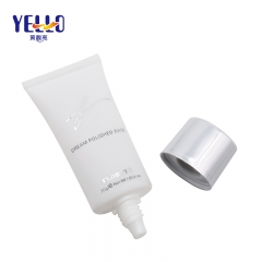 Matte Packaging White Plastic Soft Squeeze Makeup Tube With Smooth Nozzle