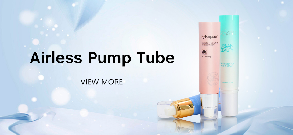 empty colot airless pump tubes, airless tube