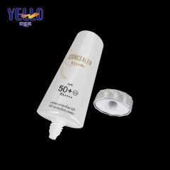 30g 50g Empty Plastic Sun Cream Lotion Cosmetic Squeeze Tubes With Silver Cap