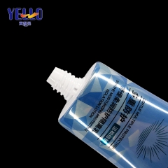 Factory Custoized Blue PE Plastic Cosmetic Container Sunscreen Cream Tube