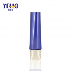 Wholesale 100ml Blue Flat Cosmetic Squeeze Cream Tubes For Facial Cleanser