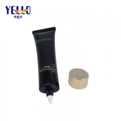 Wholesale Black Cosmetic Tube 20ml With Golden Double Wall Cap