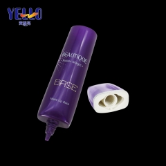 Personal Care OEM 100ml Purple Oval Cosmetic Tube For Sunscreen