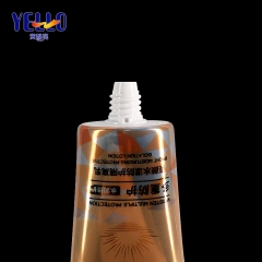 50ml Sun Block Tube Sunscreen Oval Cosmetic Packaging ABL Laminated Tube