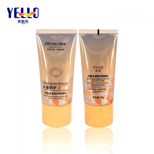 50ml Sun Block Tube Sunscreen Oval Cosmetic Packaging ABL Laminated Tube