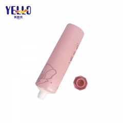Matte Pink Plastic Tubes, Conditioner Packaging 80g With Octagonal Cover