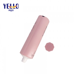 Matte Pink Plastic Tubes, Conditioner Packaging 80g With Octagonal Cover