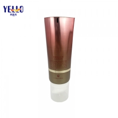 Laminated 150g Face Wash Cosmetic Squeeze Tube With Brush Applicator
