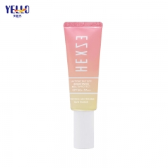 Fancy Laminated Pink 50ml Airless Pump Cosmetic Tube For Sunscreen