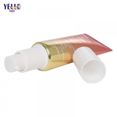 Fancy Laminated Pink 50ml Airless Pump Cosmetic Tube For Sunscreen