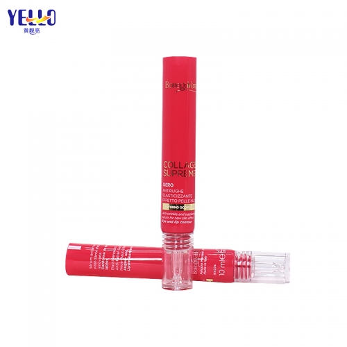 Red Eye Cream Tubes With Glass Nozzle Custom 15ml 20 ml Squeeze Tubes