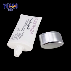 120ml 4 oz Refillable Squeeze Tube Packaging With Matte Silver Cap