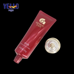 Red 50g Body Cream Tube Squeeze Tube Packaging For Cosmetics