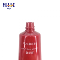 Red 50g Body Cream Tube Squeeze Tube Packaging For Cosmetics