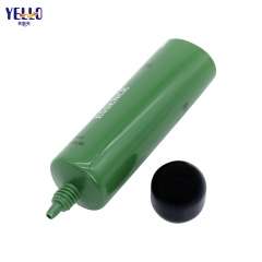 50ml Green Plastic Cosmetic Squeeze Tubes For Cream With Nozzle