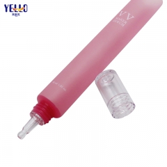 Small Refillable Pink Serum Eye Cream Squeeze Tubes 30ml For Cosmetic