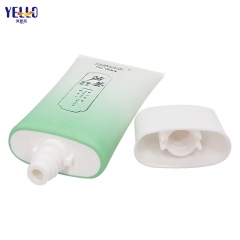 45g Flat Empty Plastic Lotion Tubes, Cosmetic Squeeze Tube Refillable