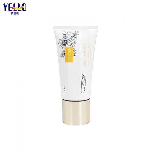 4 OZ 120ml Unique Empty Lotion Tubes With Gold Cap For Cosmetics