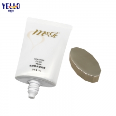 1 OZ Empty Squeeze Cosmetic Tube For Cream With Unique Gold Cap