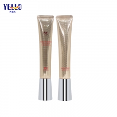 Empty Laminated Cosmetic Soft Tube With Silver Cap For Eye Cream