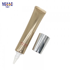 Empty Laminated Cosmetic Soft Tube With Silver Cap For Eye Cream