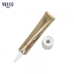 Empty Laminated Cosmetic Soft Tube With Silver Cap For Eye Cream