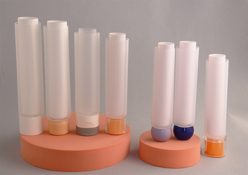 Customize Dual Chamber Tube Transparent Cosmetic Plastic Cream Tubes