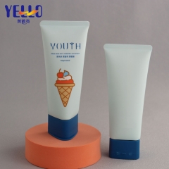 Cute Triangle Empty Soft Cosmetic Squeeze Tubes Matte Blue For Cream