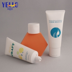 100ml White Face Wash Cream Lotion Tubes With Reverse UV Process