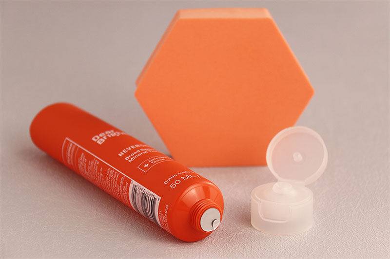 Sugarcane Biodegradable Hand Cream Squeeze Tubes Packaging Orange