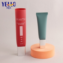 50g 100g Square Refillable Empty Cosmetic Squeeze Tubes For Lotion