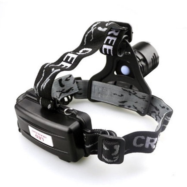 1800 Lumens CREE XM-L T6 U2 3 Modes Super Bright Headlamp with Adjustable Base Cree LED Lamp Headlight Bicycle Light w/ AC Charger - Purple