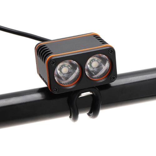 XANES DL01 1200LM 2xT6 LED 4-Mode Waterproof Bicycle Head Light Temperature Control Power Display