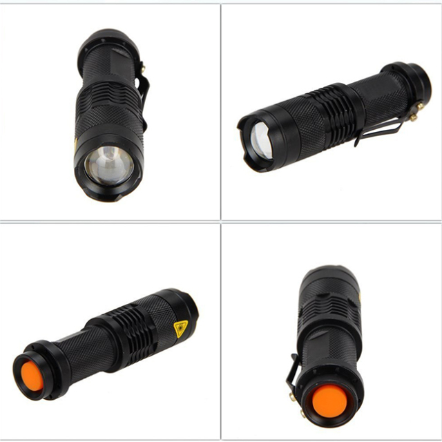 Mini IR Lamp Zoomable 5W 850nm LED Infrared Flashlight Night Vision AA Battery Hunting Torch-To Be Used with Night Vision Device